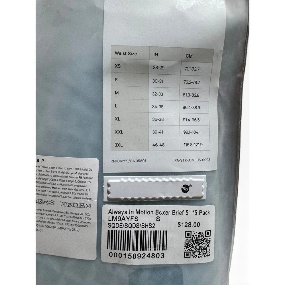 lululemon athletica measurements waist